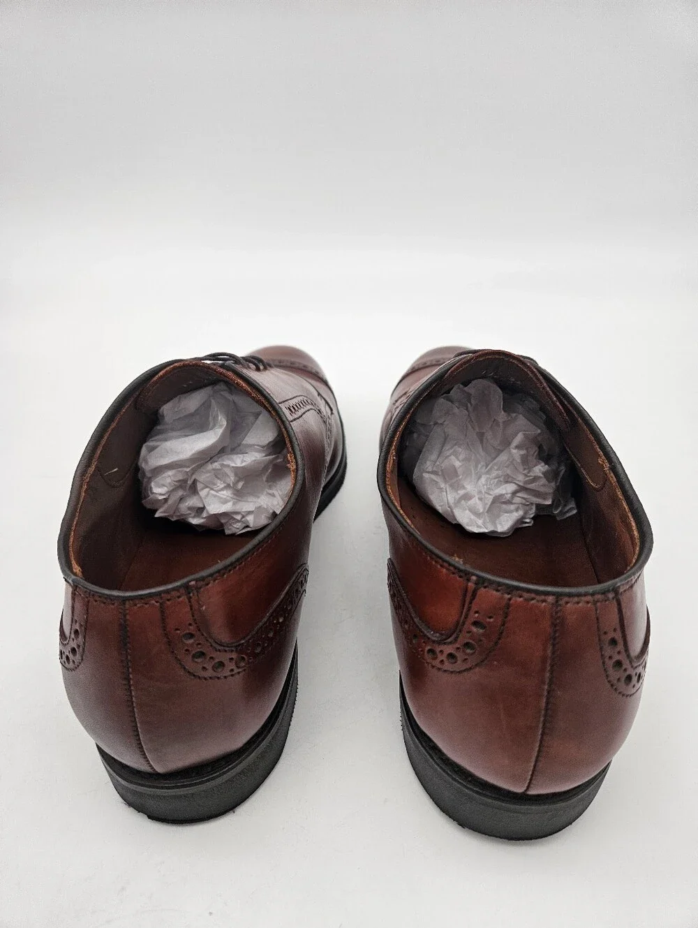 Allen Edmonds Benton Brown Leather Cap Toe Oxford Comfort Orthotics Size 11